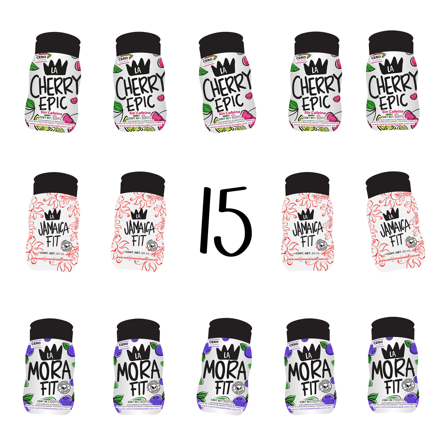 15 Pack Jamaica, Mora & Cherry